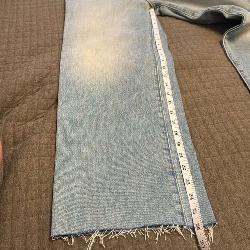 nwt mother rambler zip ankle fray jeans - Picture 12 of 12